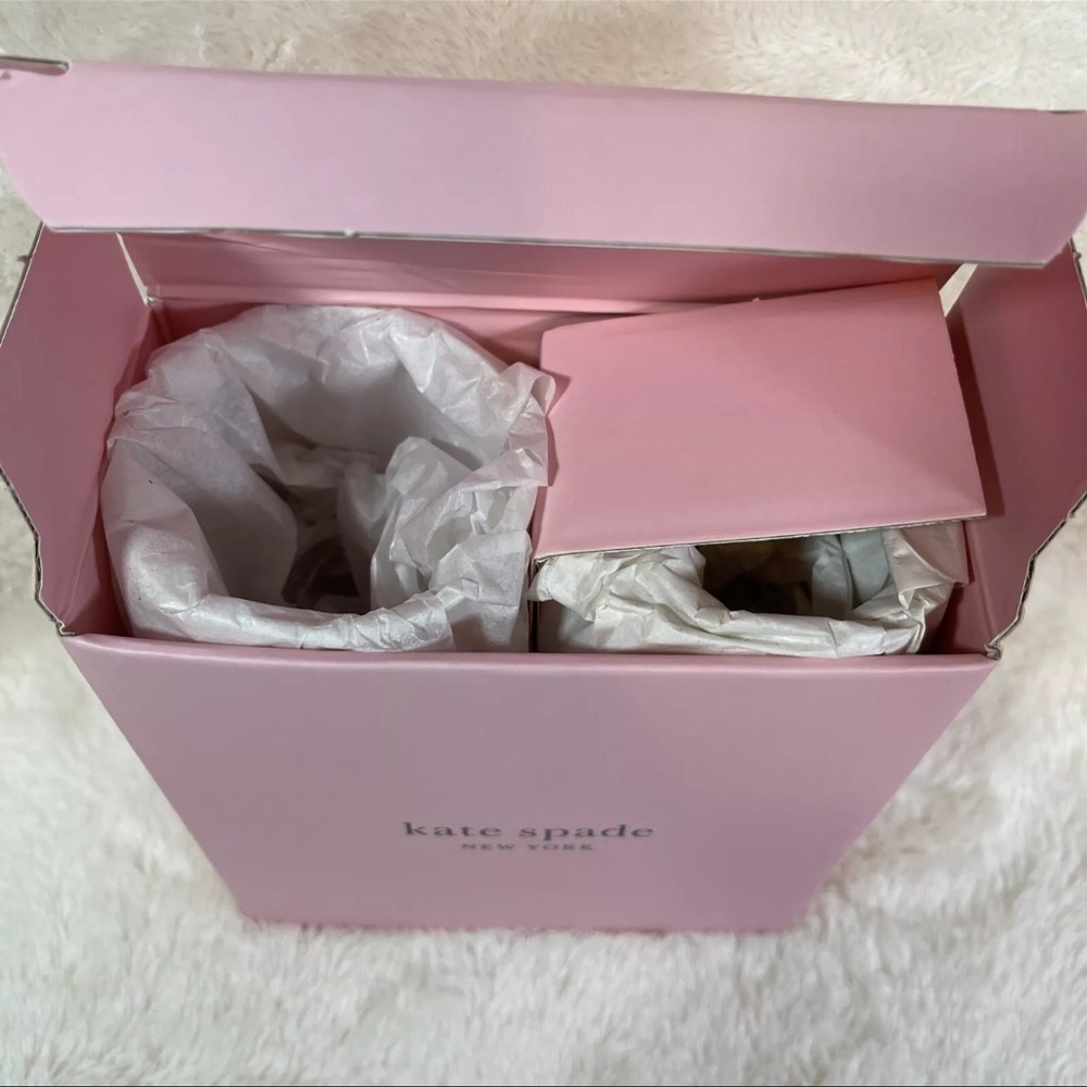 Kate Spade X Lenox Cocktail Glasses 2 16oz Spruce Way Highball New York NIB - Picture 8 of 11